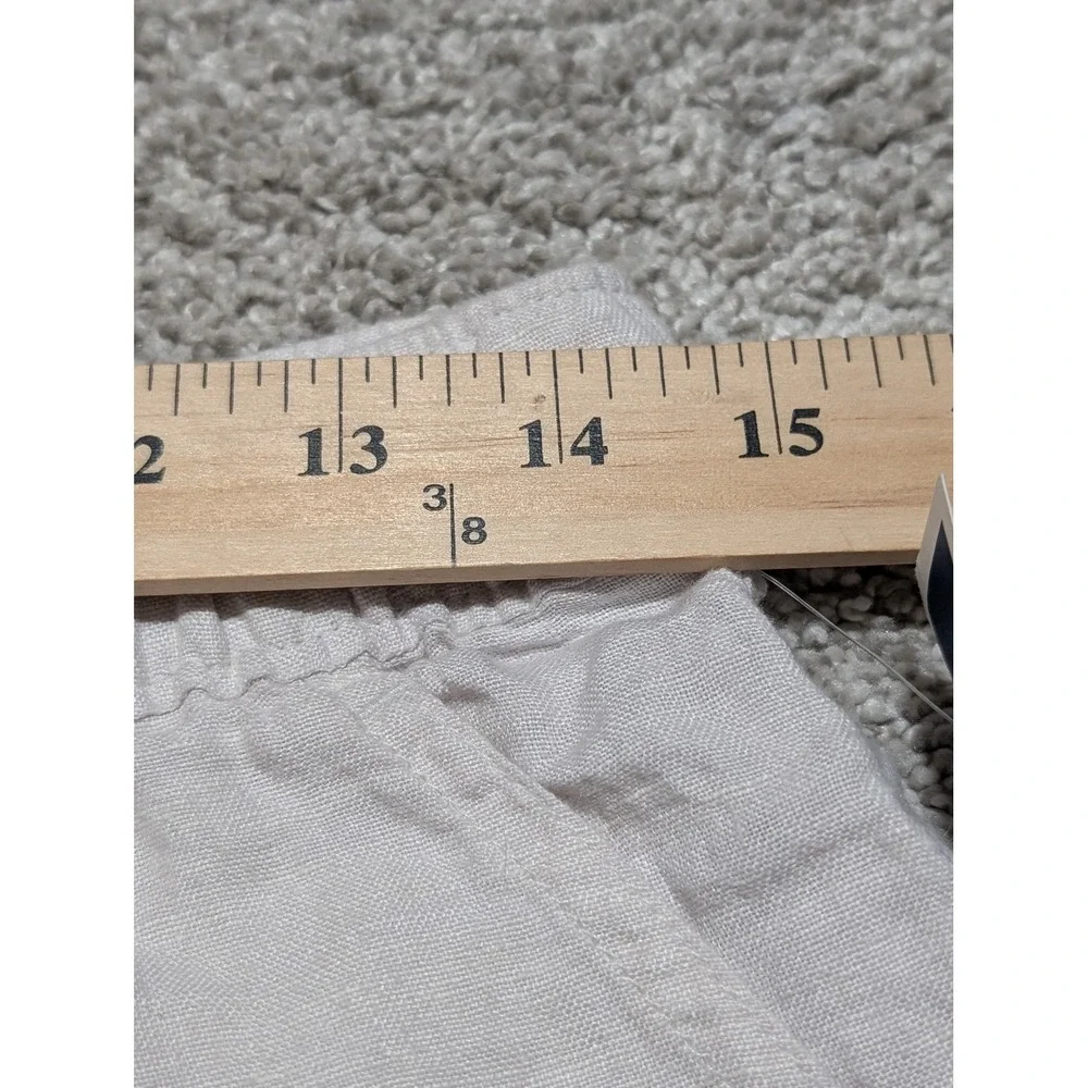C&C California Shorts Womens S Beige 100% Linen Drawstring Elastic Waist Casual - Picture 4 of 5